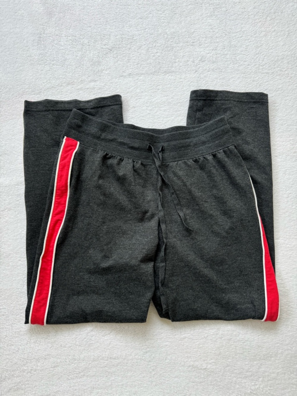 Silverwear Track Sweat Pants with Red Side Stripes